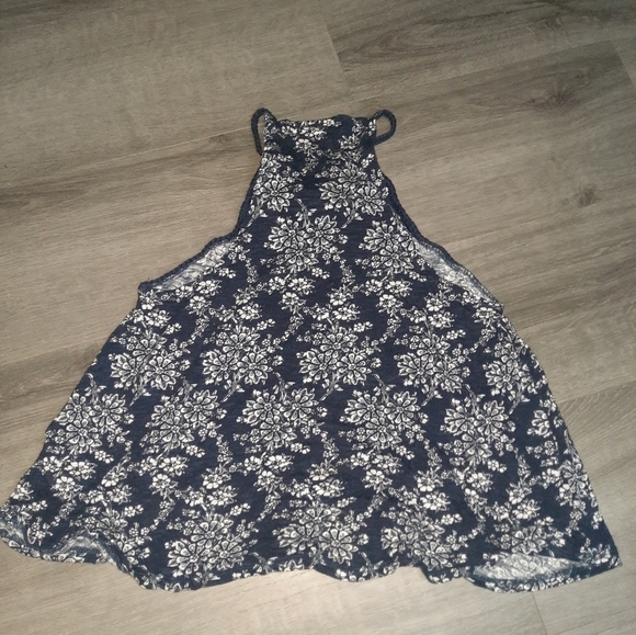 Cape Juby High Neck Braided Trim Flowy Floral Tank Top - Picture 7 of 7